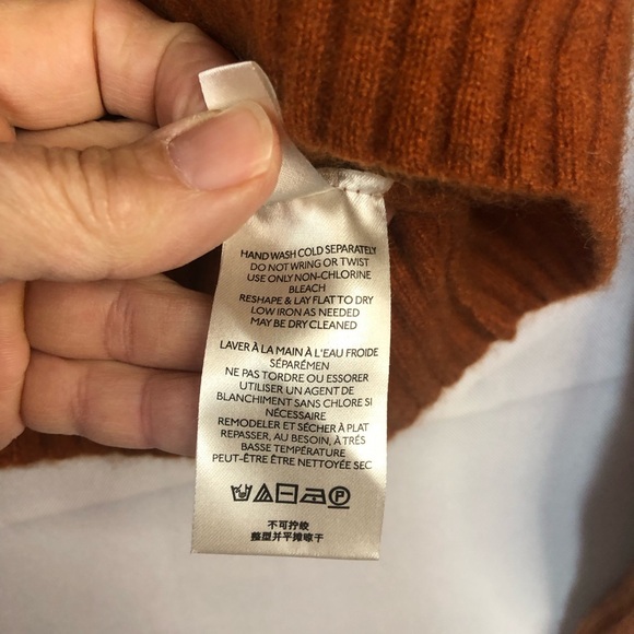 Free People Brown Cowl Neck Cropped Cashmere Sweater - Picture 10 of 11